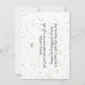 Carte Pastel Parties scintillant Noisette (Dos)