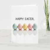 Carte Pastel Pattern Happy Easter Card (Devant)