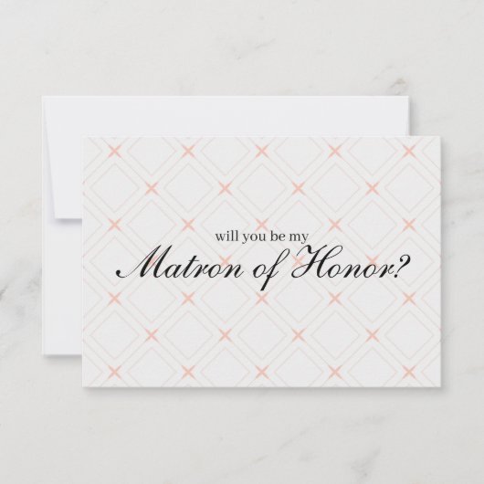 Carte Pastel Peach Cream Serez-vous mon maître d'honneur (Devant)