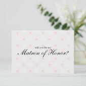 Carte Pastel Peach Cream Serez-vous mon maître d'honneur (Debout devant)