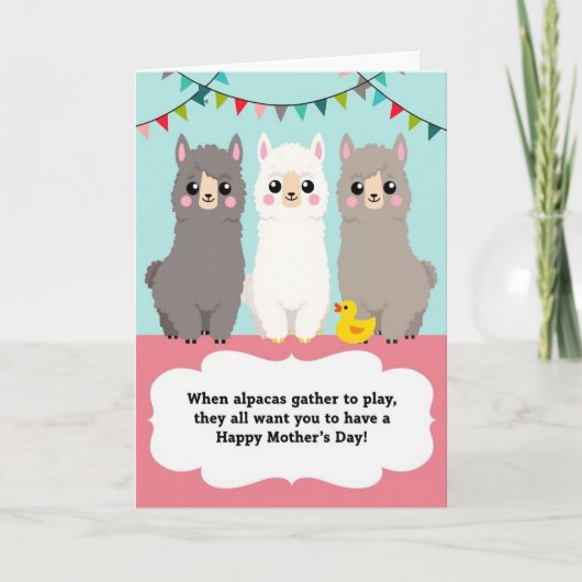 Carte Pastel Pennant Plushies Card (Devant)