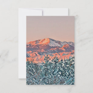 Carte Pastel Pikes Peak sur mesure