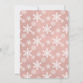 Carte Pastel Pink Christmas Nutcracker fille baby shower (Dos)