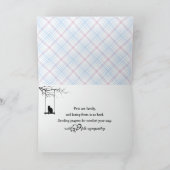 Carte Pastel Plaid Kitty Animaux de Compagnie Perdre Sym (Intérieur)