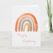Carte Pastel Rainbow | Joyeux anniversaire (Devant)