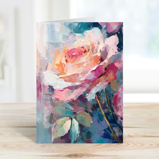 Carte Pastel Rose Peinture Abstraite moderne