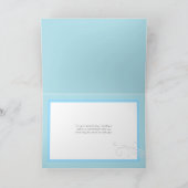 Carte Pastel Sea & Sailboat Joyeux anniversaire sur Blue (Intérieur)