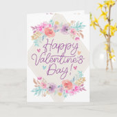 Carte Pastel Shabby Chic Floral Romantique Saint Valenti (Fleur jaune)