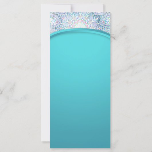 Carte Pastel Snowflake Mandala (Devant)