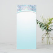 Carte Pastel Snowflake Mandala (Debout devant)