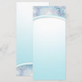 Carte Pastel Snowflake Mandala (Devant / Derrière)