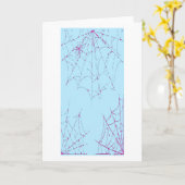 Carte Pastel Spider Web (Fleur jaune)