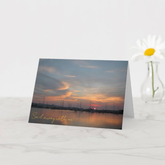 Carte Pastel Sunset Harbor (Petite plante)