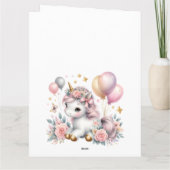 Carte Pastel Unicorn (Dos)
