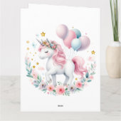 Carte Pastel Unicorn (Dos)