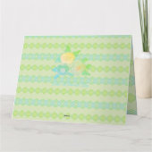 Carte Pastel Vert Et Jaune (Dos)