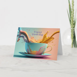 Carte Pastell Imaginaire Anniversaire Enchantant