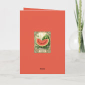 Carte Pastèque de Yalda pour la Nuit de Chelle Fruits (Dos)