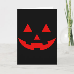 Carte Pastèque simple Jack-o'-lantern Halloween d'été