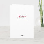 Carte Pasteur 13 ans Ordination Anniversaire Black Gold (Dos)