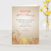 Carte Pasteur 21e anniversaire de la bénédiction de l'or (Fleur jaune)