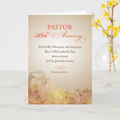 Carte Pasteur 50ème anniversaire d'ordination, Bénédicti (Fleur jaune)