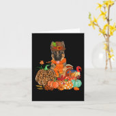 Carte Pasteur Allemand De Thanksgiving Avec La Poussette (Fleur jaune)