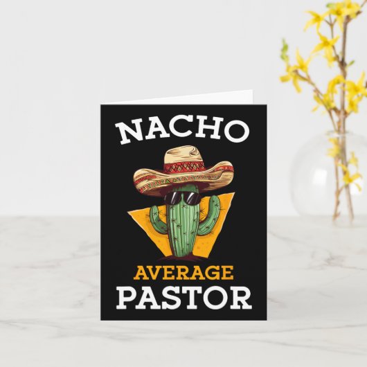 Carte Pasteur moyen Nacho Prédicateur Chef religieux Cin (Fleur jaune)