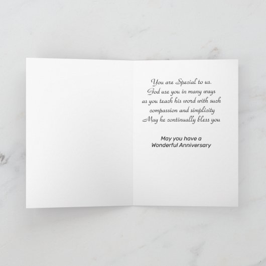 Carte Pasteur, Pour ton anniversaire (Intérieur)