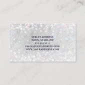 Carte Pasteur Religieux En Blanc Chatoyant Neige (Dos)