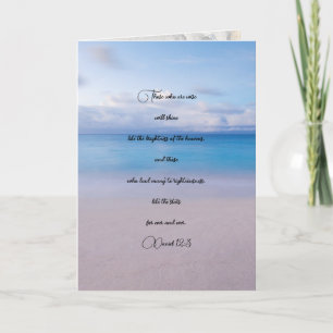 Carte Pasteur Sagesse Merci Écriture Big Card