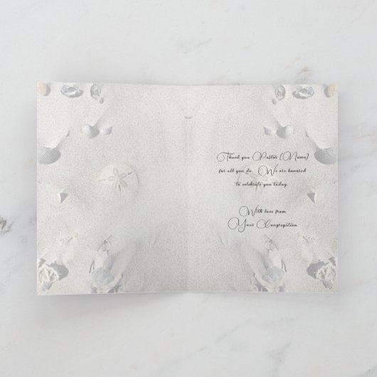 Carte Pasteur Sagesse Merci Écriture Big Card (Intérieur)