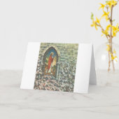 Carte Pasteur vintage Anniversaire (Fleur jaune)