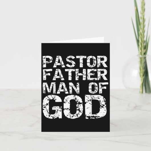 Carte Pastor Appreciation Gift For Dads Pastor Father Ma (Devant)