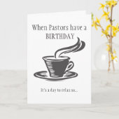 Carte Pastors Relax Anniversaire Envoyer Café ne peut pa (Fleur jaune)