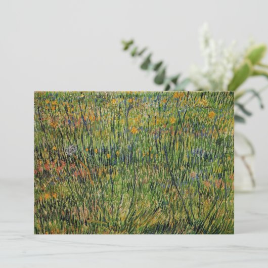 Carte Pasture en fleurs par Vincent van Gogh (Debout devant)