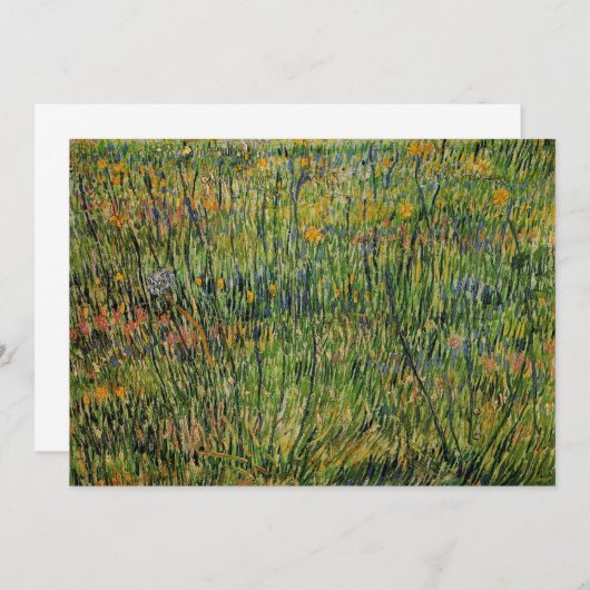 Carte Pasture en fleurs par Vincent van Gogh (Devant / Derrière)