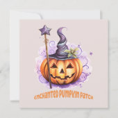 Carte Patch Citrouille enchanté - Joli Jack-o’-Lantern (Devant)