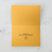 Carte Patch Citrouille Whimsical sur Fuschia Halloween (Intérieur)