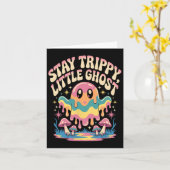 Carte Patch de champignon Halloween Melting Ghost (Fleur jaune)
