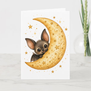 Carte Patch de citrouille Peekaboo Chauve-souris Hallowe