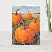 Carte Patch de citrouilles orange | Automne (Devant)