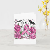 Carte Patchwork Coquette Bow Cancer du sein Fantôme Hall (Fleur jaune)