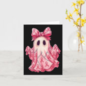 Carte Patchwork Coquette Bow Cancer du sein Fantôme Hall (Fleur jaune)