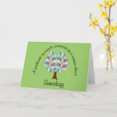 Carte Patchwork Family Tree (Fleur jaune)