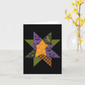 Carte Patchwork Quilting Block Star Motif Halloween Qu (Fleur jaune)