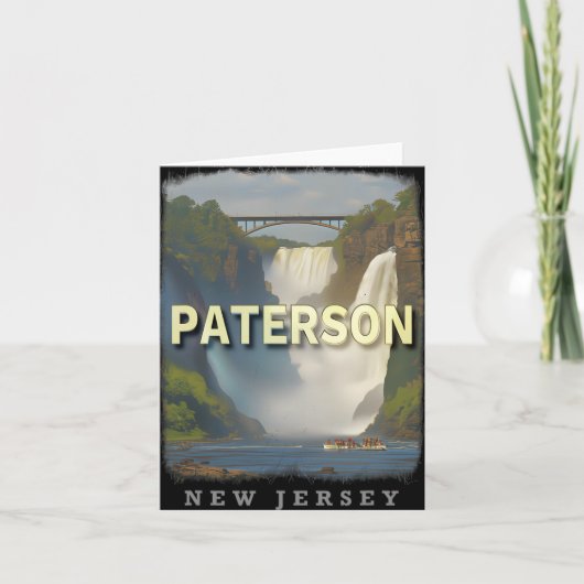 Carte Paterson New Jersey Nj Waterfall Wonderland Sd617 (Devant)