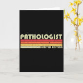 Carte Pathologiste Drôle de titre de poste Profession An (Fleur jaune)