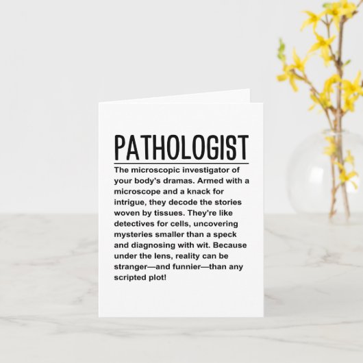 Carte Pathologue (Fleur jaune)