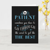 Carte Patience Qui Dit Être Patient (Fleur jaune)